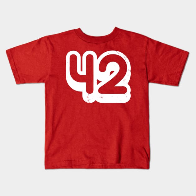 42 Kids T-Shirt by synaptyx